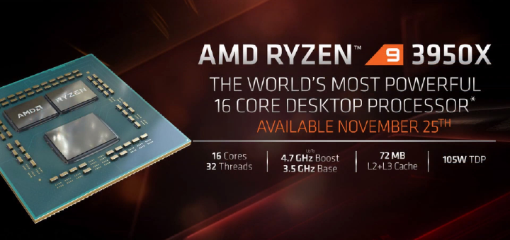 AMD Ryzen 9 3950X CPU Specifications