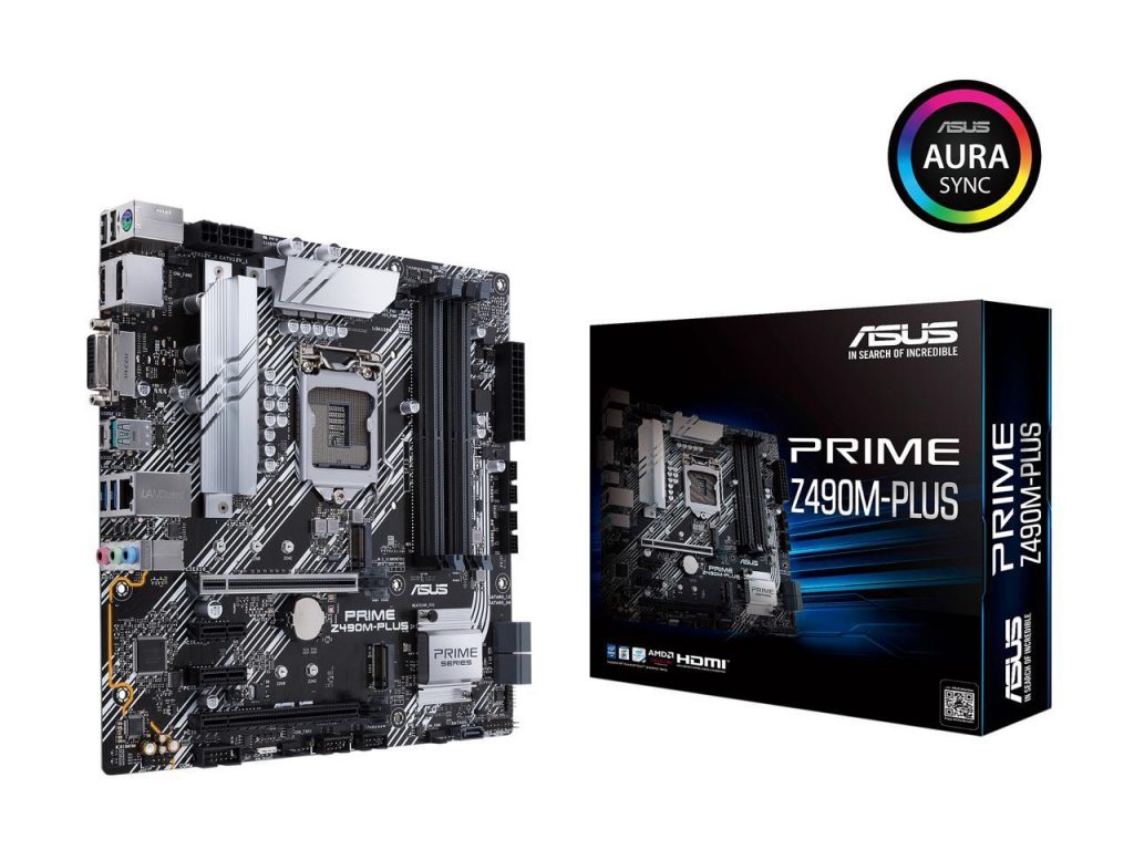 ASUS Prime Z490M PLUS LGA 1200 Intel Motherboard
