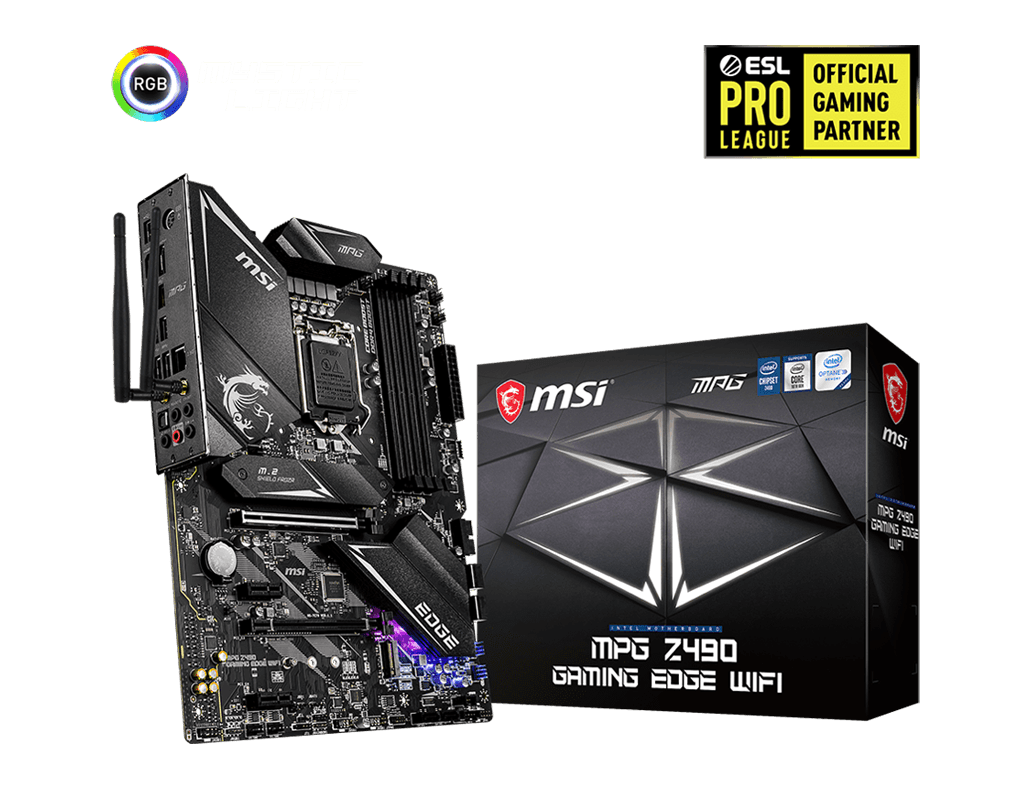 MSI MPG Z490 Gaming Edge WIFI Intel LGA1200 Motherboard