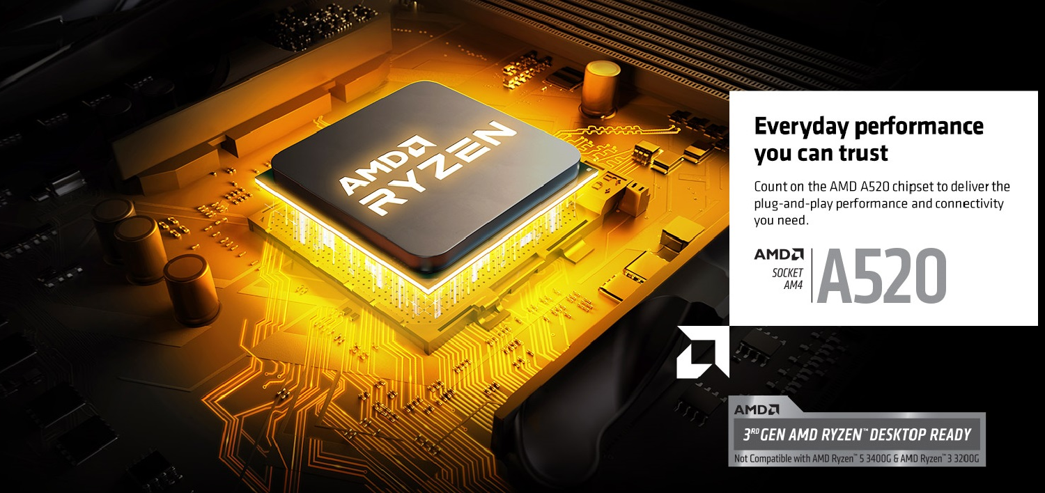 AMD A520 Motherboards Announced